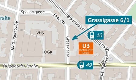 Lageplan der Praxis